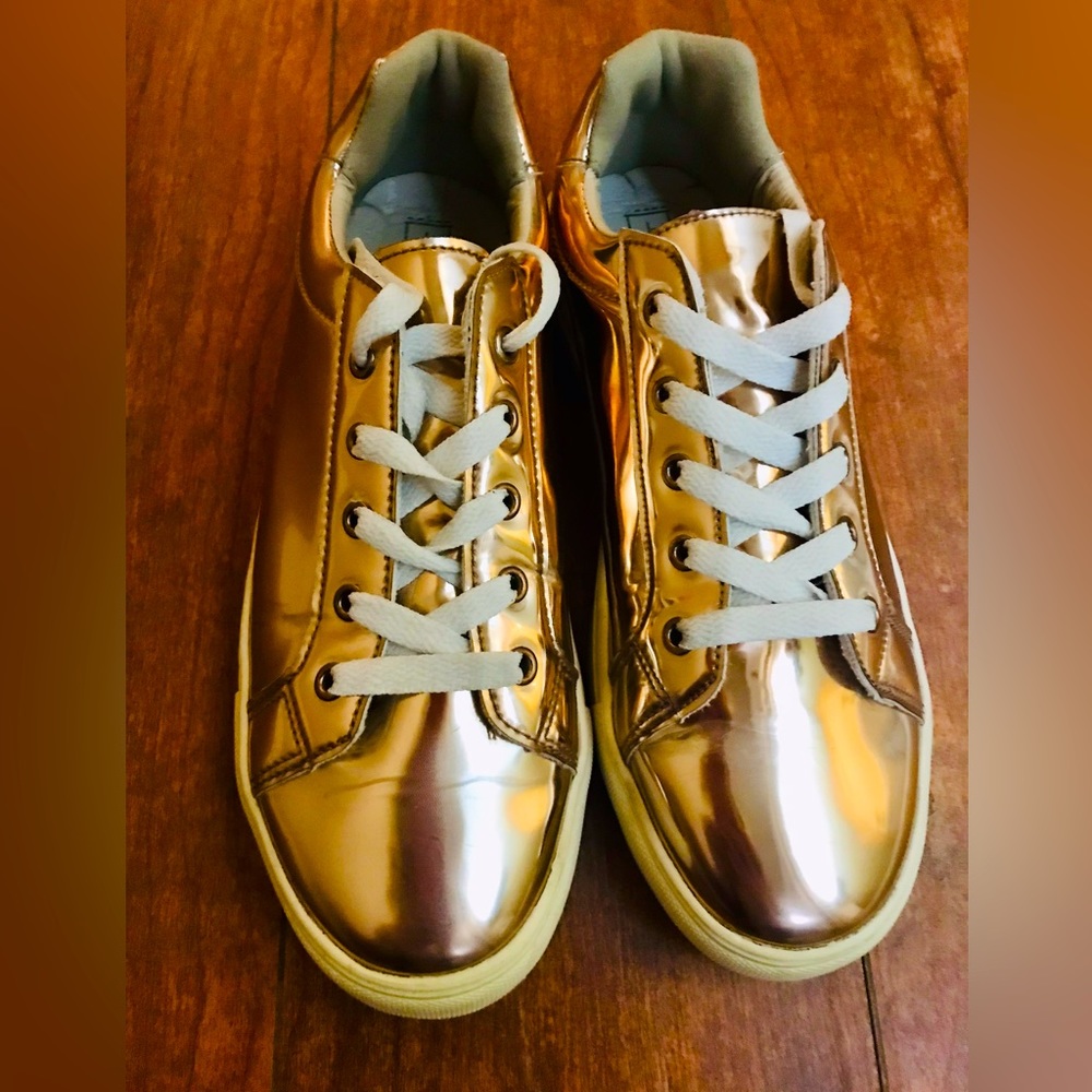 Truffle Collection Rose Gold Sneakers 👟